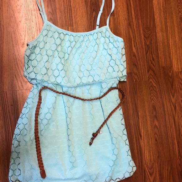 No Boundaries Summer Dress With Brown Belt - Picture 2 of 5